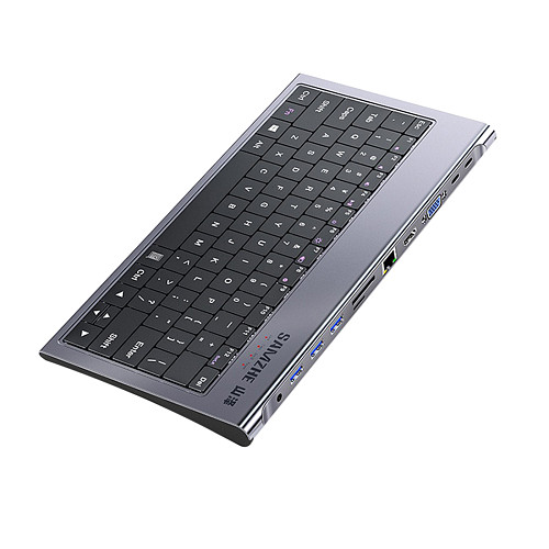 Keyboard Dock for Pro 13 Air USB-C Splitter Port Type-C Hub USB-C HUB Multi USB 3.0 HDMI Adapter 10-IN-1 Docking Station