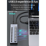 16-port USB 3.0 Hub Power Multi-interface Extend HUB USB HUB