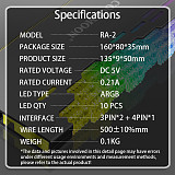 4pcs 5V ARGB RAM Cooler RGB DDR Radiator for DIY PC