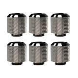6pcs Split Type Water Cooling Fittings G1/4 14mm Hard Tube Fitting for Computer Host