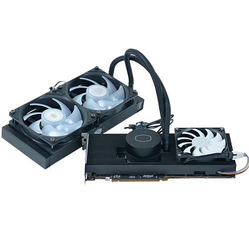 RTX3090 Graphics Card All-in-one Water-cooled DIY Modified All-aluminum Radiator Video Memory Cooling by 30 Degrees 360 Water-cooled Kit