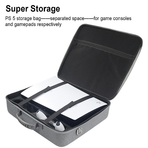 PS5 Game Console Storage Bag EVA Box Carrying Storage Case Handheld One-shoulder Strap