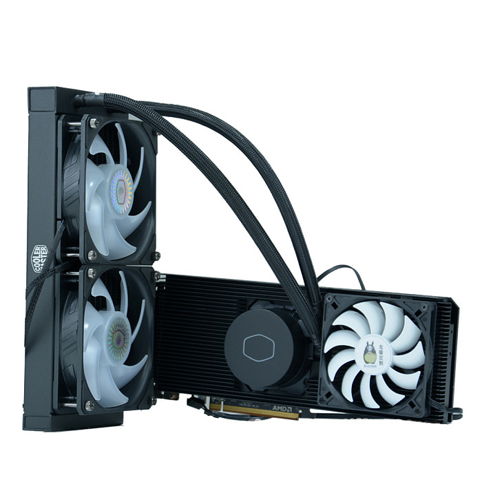 RTX3090 Graphics Card All-in-one Water-cooled DIY Modified All-aluminum  Radiator Video Memory Cooling by 30 Degrees 360 Water-cooled Kit for AORUS  RTX3090 XTREME 3080Ti 3080 Master
