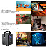 LED Projector Mini Portable Beamer WiFi Wireless Screen Mirroring 1080P Supported 170'' Display Compatible with Smartphone TV Box HDMI USB AV Theater