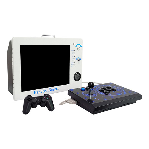 Retro TV Console 8520 Games with Monitor Charging Portable Fighting Machine Handle Joystick Arcade WiFi