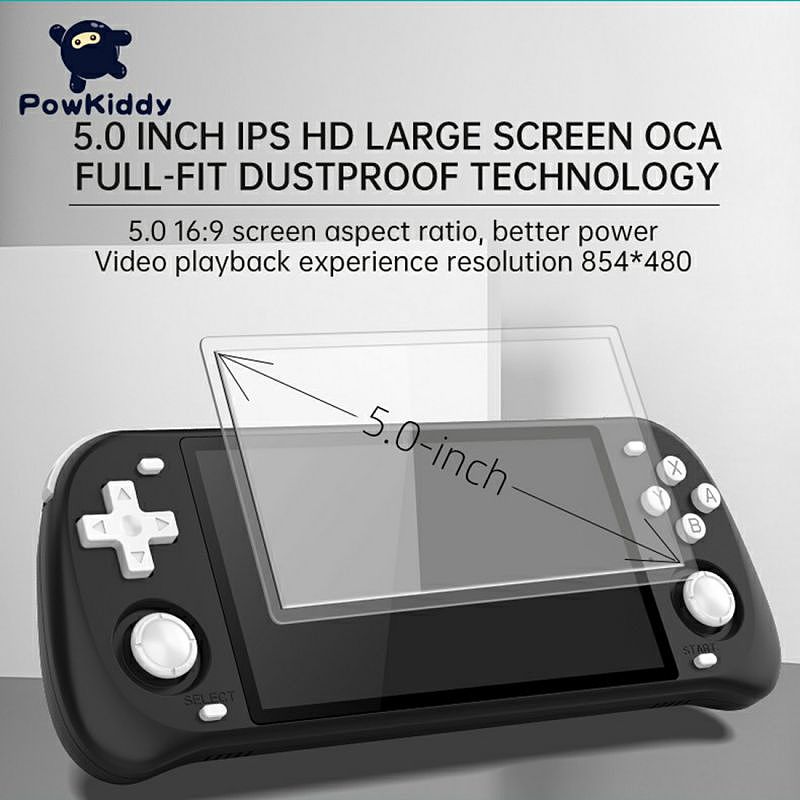 New Powkiddy RGB10 Max 2 Handheld Game Console WiFi 5-inch