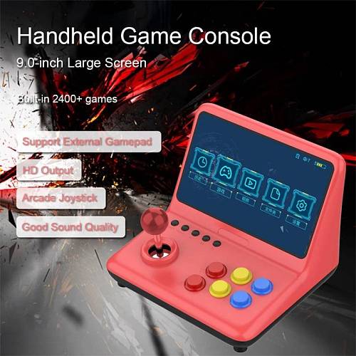 Powkiddy A12 Handheld 2400 Games Retro Game Console 9-Inch Arcade