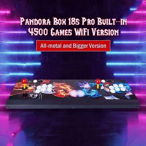 Pandora Box 18S Pro 4500 Games All-metal Bigger Version WiFi (Artwork: Double Fits)