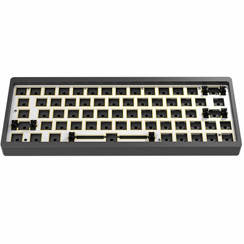 AC064 Customized Aluminum Alloy CNC Mechanical Keyboard Kit 3-Mode 64-key RGB Backlit Hot-swappable
