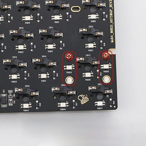 Equalz Ear Screw Satellite Switch V3 Chromatic PCB Satellite Switch Repairing Customized Mechanical Keyboard Accessories HP Cold White Shell Pink Core + Gold Steel Wire V3