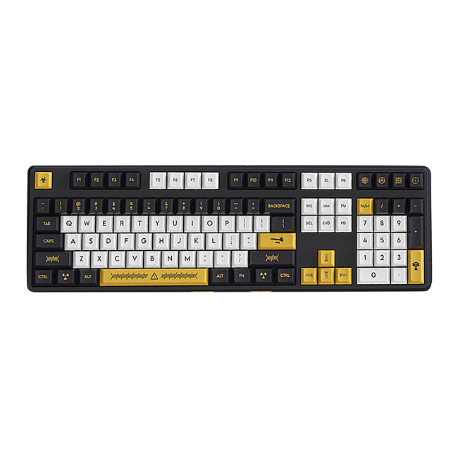 Keycaps Set Battlefield Nuclear Weapons Original Height Full Set PBT Sublimation for Mechanical Keyboard 61/68/87/98/104