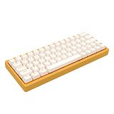 AC064 Wired Bluetooth 3-Mode Mechanical Keyboard Hot-swappable RGB Backlit Banana Switch
