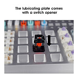 Lubricating Plate Mechanical Keyboard Customization DIY with Switch Opener Switch Tester Aluminum Alloy Silver