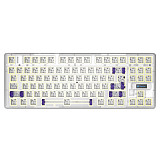 GG86 Wired Single-Mode Hot-Swappable Split Configuration Customized Keyboard Kit Gasket Fog Transparent