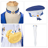 Genshin Impact Babara Summertime Sparkle Cosplay Costume Outfit