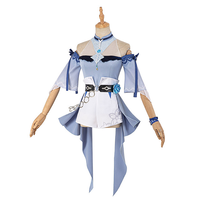 Genshin Impact Jean Sea Breeze Dandelion Cosplay Costume Outfit Poster Type with Headwear
