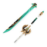 120cm Genshin Impact Primordial Jade Cutter Keqing Albedo Xingqiu Kamisato Ayaka Bennett Jean Qiqi Five-Star Weapon Cosplay Detachable Swords Equipment