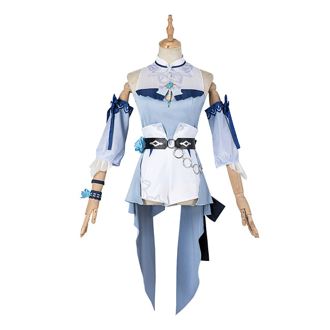 Genshin Impact Jean Sea Breeze Dandelion Cosplay Costume Outfit with Headdress