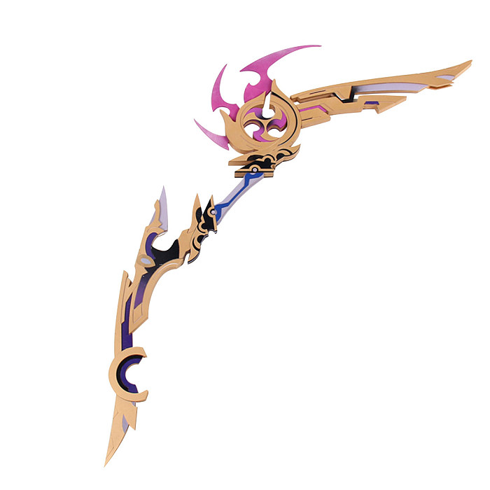 130cm Genshin Impact Thundering Pulse Yoimiya Tartaglia Ganyu Fischl 5 Star Weapon Cosplay Weapon Bows Detachable