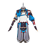 Genshin Impact Gorou Cosplay Costume Uniform Dress Outfit with Long Hair Tail