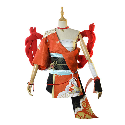 Genshin Impact Yoimiya Cosplay Costume Outfit Full Set