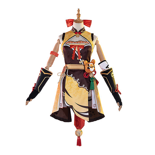 Genshin Impact Xiangling Cosplay Costume Outfit