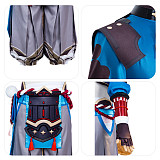 Genshin Impact Gorou Cosplay Costume Uniform Dress Outfit with Long Hair Tail