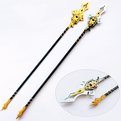 Genshin Impact ZhongLi Vortex Vanquisher Sharp Polearm 5 Stars Cosplay Prop Weapon Detachable Spear  200CM