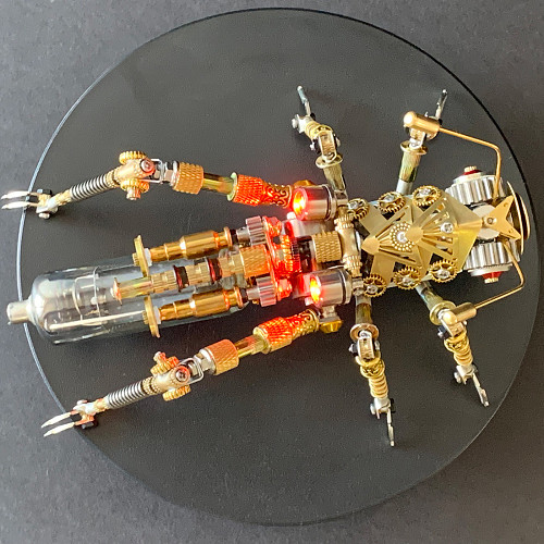 399pcs Retro Mechanical Locust 3D Assembly Metal Model Kit