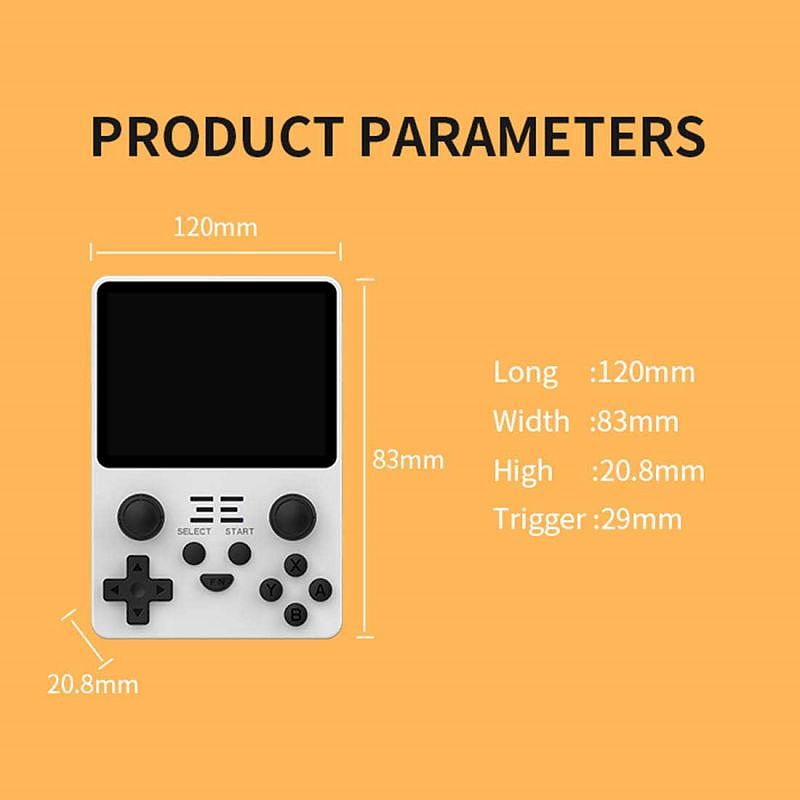 NEW Powkiddy RGB20S Handheld Retro Console with Builtin Games