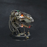 (180pcs T-rex Head) 3D Metal Steampunk Moving Mechanical Model Kits