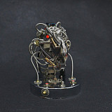 (180pcs T-rex Head) 3D Metal Steampunk Moving Mechanical Model Kits