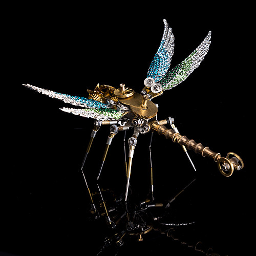Steampunk 3D Dragonfly Model Assembly Wing Accessories One Pair of Green - Peacock Blue (Dragonfly is not Included)