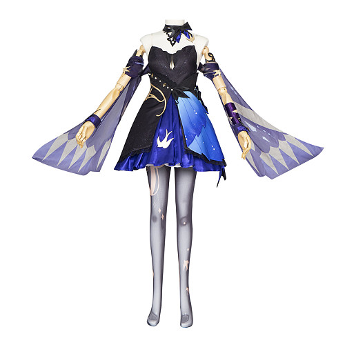 Genshin Impact Keqing Opulent Splendor Cosplay Costume Game Character Uniform Dress Outfit