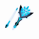 Genshin Impact Prop A Cryo Abyss Mage 5-Star Catalyst Cosplay Weapon