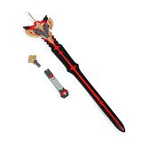 Genshin Impact The Black Sword Keqing 4-Star Weapon Cosplay Prop 120cm