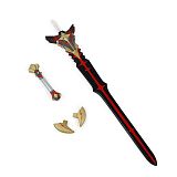 Genshin Impact The Black Sword Keqing 4-Star Weapon Cosplay Prop 120cm