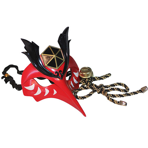 Genshin Impact Kujo Sara Cosplay Mask Props for Halloween Cosplay Party Masquerade