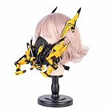 Science Fiction Punk Helmet Halloween Cosplay Mask Costume Headwear for Men & Women (Yellow)