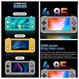 NEW Anbernic RG505 Handheld Game Console 4.95-inch OLED Touch Screen Android 12 Upgrade Version V1.18