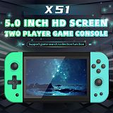 Latest Powkiddy X51 Handheld Game Console 5700+ Games Retro Gaming System 5-Inch