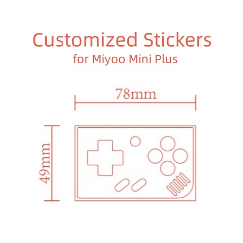 Customized Stickers for Miyoo Mini Plus (MOQ 10)