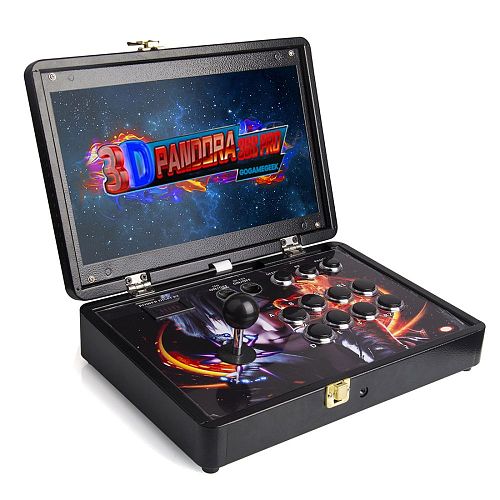 Portable Pandora Box 36S Pro 10,000 Games 14-inch Arcade Suitcase All-metal Plug & Play Video Games Console (WiFi Version)