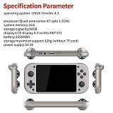 M17 Handheld Game Console 4.3-inch (Silver)