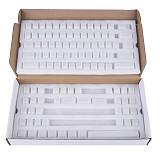(USA Warehouse) POM Jelly Keycaps 109-Key Doubleshot Translucent OEM Profile for DIY 60％/87 TKL/104/108 MX Switches Mechanical Keyboard White (Blank)