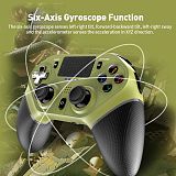 P4 Wireless Gamepad Programmable Bluetooth Joystick with 6-Axis Gyroscope for PC /Android /iOS