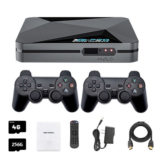Super Console X2 PRO HD Game Console 2.4G Wireless Dual Controllers Retro Gamebox