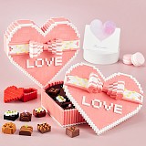 Valentine's Day Love Chocolate Model MOC DIY Assembly Building Blocks Set (1999PCS)