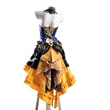 Genshin Impact Navia Anime Game Cosplay Uniform with Hat for Halloween & Christmas Parties
