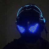 Future Punk Mechanical Mask Tech Role-Playing Men's DIY Electronic Screen Phantom Sound Mech